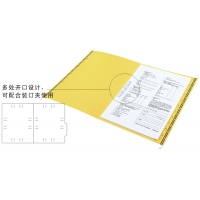 齐心A1812，A4，纸质吊挂文件夹（25个装）