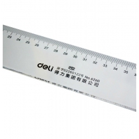 得力6260，60cm塑料直尺/有机直尺子