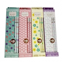 小松树3018，盒装森花物语高档铅笔-HB圆杆铅笔，热转印膜学生铅笔-HJ301...