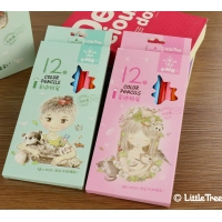 （特惠品）小树苗QN5112A，12色盒装彩铅（1/24/240）小树苗12色彩色铅笔 卡通创意盒装环保铅笔 绘画彩铅
