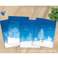 本子铺2321200，D32K120型英语缝线本（随机混装）