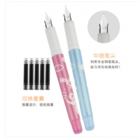 白雪FP5010，卡装可换囊钢笔-2+5