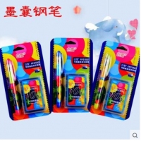白雪FP51001，卡装可换囊钢笔-1+10