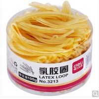 得力3213，100g筒装乳胶圈（1/24/144）橡皮筋/橡胶圈/牛皮筋 10...