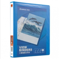 齐心A0209, 易展示美式三面插袋文件夹A4,1寸2孔D型夹