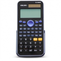 得力82es，函数计算器/科学计算器（D-82ES），双行大屏幕显示/双电源函数计算器/易拉式保护盖保护