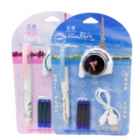 汉诺 625 卡装墨囊钢笔套装+挂耳MP3