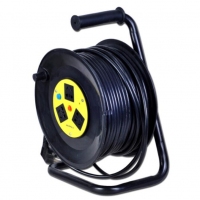 劳特X25, 25米线轴线轮电缆线盘工程电源插座接线板/移动式电缆卷线盘/过载保护-X25