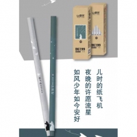 联优6199,0.35mm全针管卡通中性笔/学生中性笔(许愿)