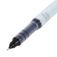 晨光ARP41802，裸色直液式全针管中性笔签字笔水笔0.5mm12支装黑色