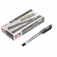 晨光AGPK3704,办公子弹头中性笔签字笔水笔0.5mm12支装 黑色
