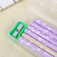小树苗3059，PVC盒装铅笔（送卷笔刀）-小树苗S3059/HB铅笔/六角杆粘顶铅笔