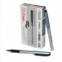 得力s31，新格纹主义中性笔-0.5mm