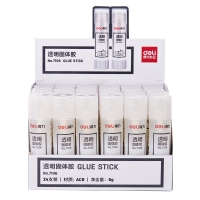 得力7106，固体胶透明胶棒8g强力胶棒粘贴牢固财务办公文具