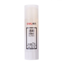 得力7108，21g透明固体胶/办公学生财务手工固体胶棒粘度好快干胶棒
