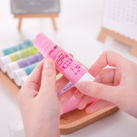 得力9628，21g学生用彩色胶棒/缓干糖果色果冻色固体胶办公文具用品