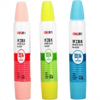 得力6354，35ml生美术手工课专用双头白乳胶/胶水/胶/木胶无毒