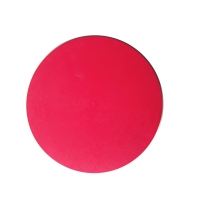 构思3635，0.4厘米圆形红色印章垫（170mm)胶皮圆形软塑胶盖章用橡胶垫子