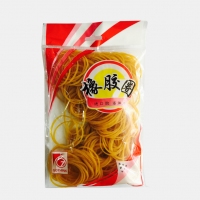 构思5210，100g袋装优质橡皮筋（1/150）橡皮圈/ 橡胶圈/乳胶圈/黄色牛皮筋圆圈型100g/袋