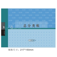 耐博261-25A，25K总分类帐，25K50张100页订本帐，带页码帐本