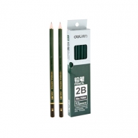 得力7084，2B考试铅笔（12支装），填涂答题卡2B铅笔 绘图铅笔