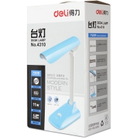 得力4310，卧室/大学生宿舍书桌护眼led灯/简约现代台灯