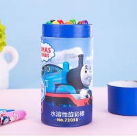 得力72059，24色托马斯炫彩棒幼儿园儿童水溶性蜡笔/旋转油画棒