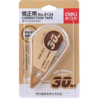 得力8124，30米超长修正带/学生修改带/改错带/修正贴