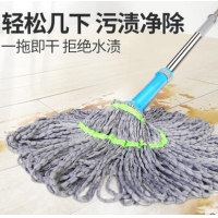 伸缩拧水拖把 超细纤维拖头