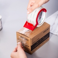 得力30312，封箱胶带48mm*60Y*50um(高透)(2卷/套)