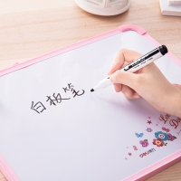 得力S512，白板笔套装易擦黑色可加墨儿童画板办公教学标记笔写字笔 
