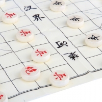 得力9565，中国象棋原木制象棋儿童成人娱乐象棋直径3.0cm