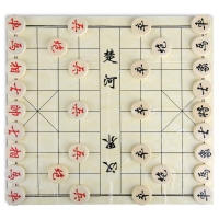 得力9567，中国象棋（1/72）原木制象棋儿童成人娱乐象棋直径4.0cm