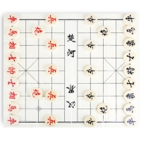 得力9568，中国象棋原木制象棋儿童成人娱乐象棋直径5.0cm