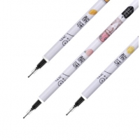 得力A773，0.38mm造型卡装中性笔芯替芯签字笔芯-2支装