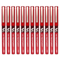 百乐（PILOT）BXC-V5直液式走珠笔0.5（小V5）中性水笔针管笔签字笔 红色 黑色 0.5mm