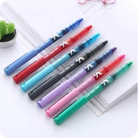 百乐（PILOT）BXC-V5直液式走珠笔0.5（小V5）中性水笔针管笔签字笔 红色 黑色 0.5mm
