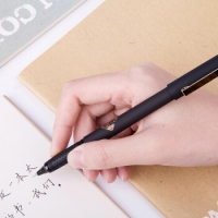 得力S109，0.5全针管考试中性笔，签字笔水笔 0.5mm学生考试系列中性笔/带帽