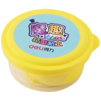得力6463，12色轻型粘土（单个装）12色*每色3盒=36盒/中包（1/36/288） 得力12色轻泥橡皮泥儿童黏土沙玩具安全无毒彩泥套装