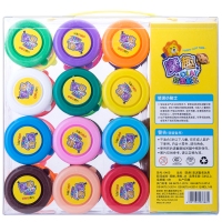 得力6465，24色轻型粘土补充装（1/12/24）得力24色轻泥 橡皮泥儿童黏土沙玩具安全无毒彩泥套装