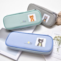 得力66794，笔袋酸味猫卡通笔袋中小学生笔袋可放20cm直尺笔袋
