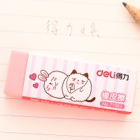 得力71062，小学生儿童美术橡皮擦 擦得干净橡皮绘图橡皮学生文具