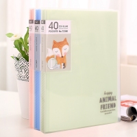 得力72360，40页彩色资料册 A4文件夹侧入式侧开学生40入多层试卷插页考试...