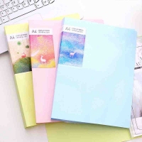 得力72372，寻鹿系列A4侧入式资料册60页文件夹插页试卷夹 