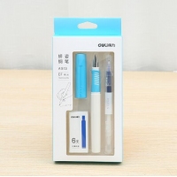 得力A913，矫正握姿钢笔 练字钢笔 学生用 自带可擦除笔 EF明尖