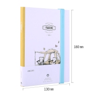 得力SZ007，32K手账本加厚日记本子学生小清新记事本文具简约空白单本