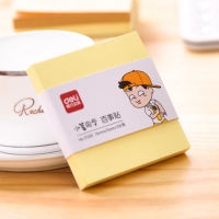 得力21500，小茗同学百事贴便条纸黄色粘性贴办公便贴纸76*76mm-100页