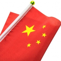 7号中国国旗 20*30cm 旗帜+旗杆/包 手摇小旗 五星红旗