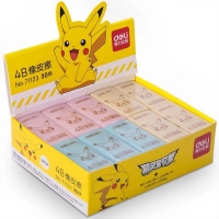 得力71123，4B皮卡丘系列橡皮擦铅笔擦卡通橡皮 