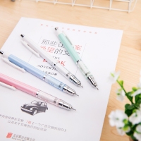 得力S334/S335，0.5mm/0.7mm 简约日系卡通学生透明杆自动铅笔磨砂活动铅笔